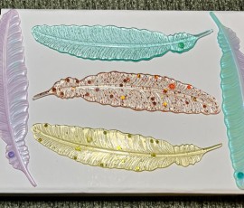 Resin feather bookmarks