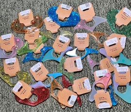 Resin page holders - Hearts, plus three smaller designs