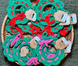 Crochet Christmas Wreaths