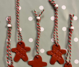 Polymer Clay Gingerbread Christmas Decorations
