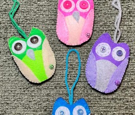 Felt Owl Decorations