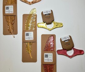 Resin feather bookmarks and resin book page holders